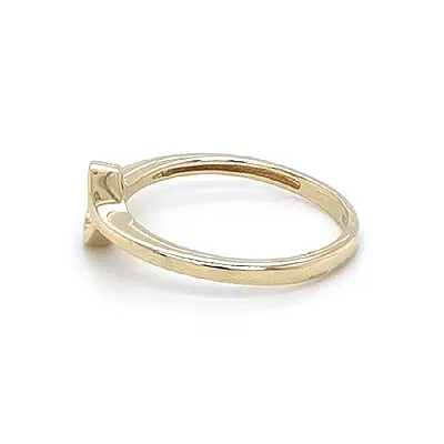 Gold Verlobungsring mit Zirkon