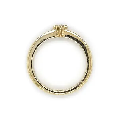 Gold Verlobungsring mit Zirkon