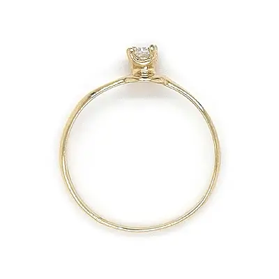 Gold Verlobungsring mit Zirkon