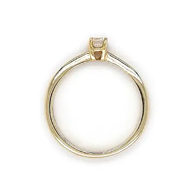 Gold Verlobungsring mit Zirkon