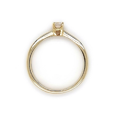 Gold Verlobungsring mit Zirkon