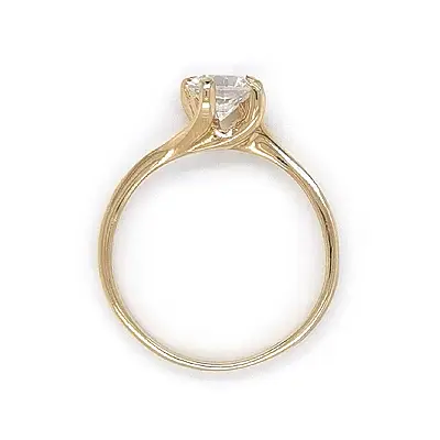 Gold Verlobungsring mit Zirkon