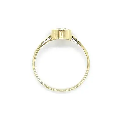 Gold Verlobungsring mit Zirkon