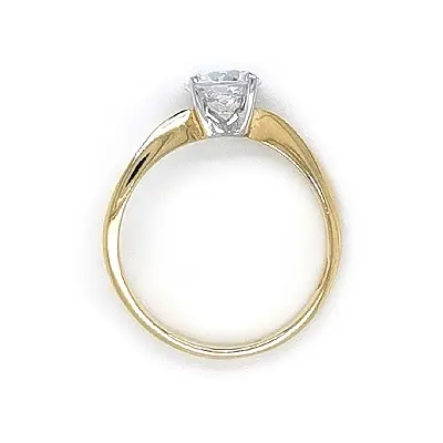 Gold Verlobungsring mit Zirkon