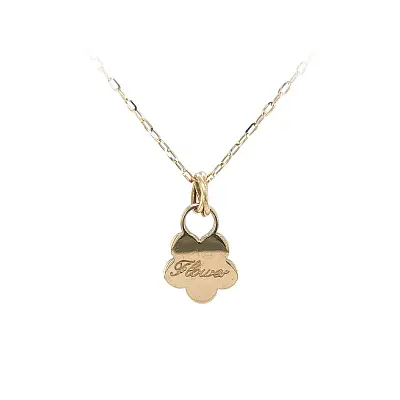 Zeitloser Anhänger mit Blumenmotiv