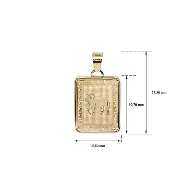 Gold-Anhänger Zeichen des Widders