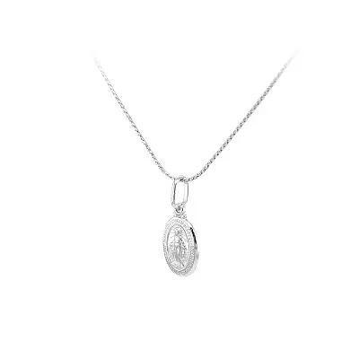 Anhänger Madonna Jungfrau Maria aus Weißgold