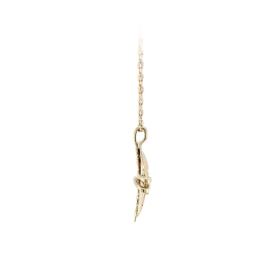 Eleganter Gold-Anhänger mit künstlerischem Relief
