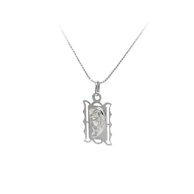 Anhänger Madonna Jungfrau Maria aus Weißgold