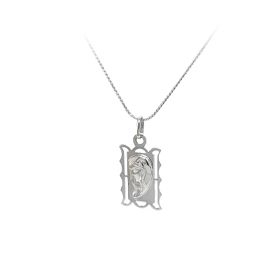 Anhänger Madonna Jungfrau Maria aus Weißgold