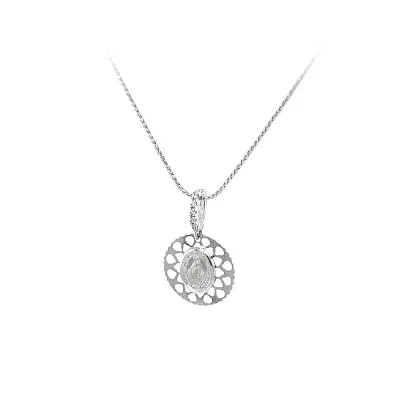 Anhänger Madonna Jungfrau Maria aus Weißgold