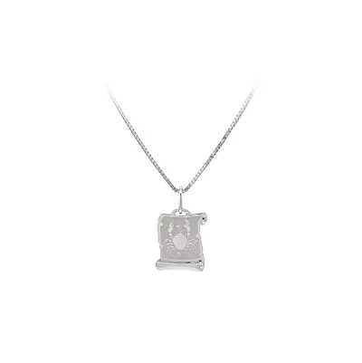 Anhänger Zeichen des Skorpions aus Weißgold