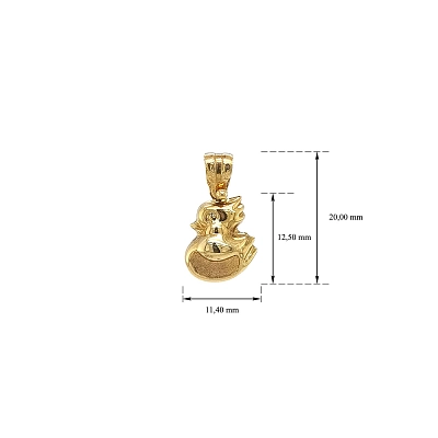 Gold-Anhänger Ente