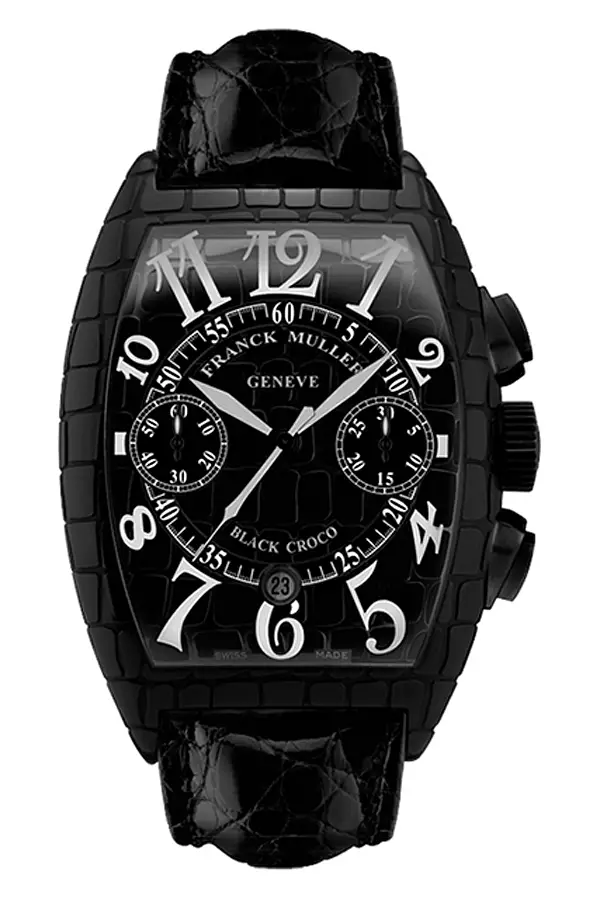 Franck Muller Schwarz Kroko 8880 CC AT BLK CRO
