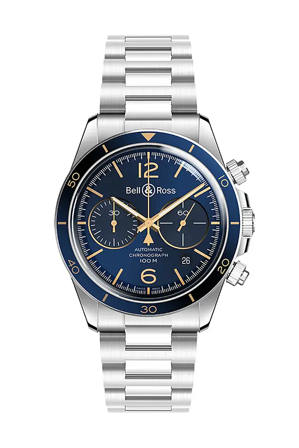 Bell & Ross Vintage BRV294-BU-G-ST/SST Aeronavale