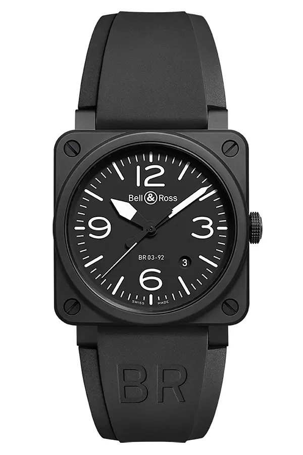 Bell & Ross Schwarz Matt BR0392-BL-CE