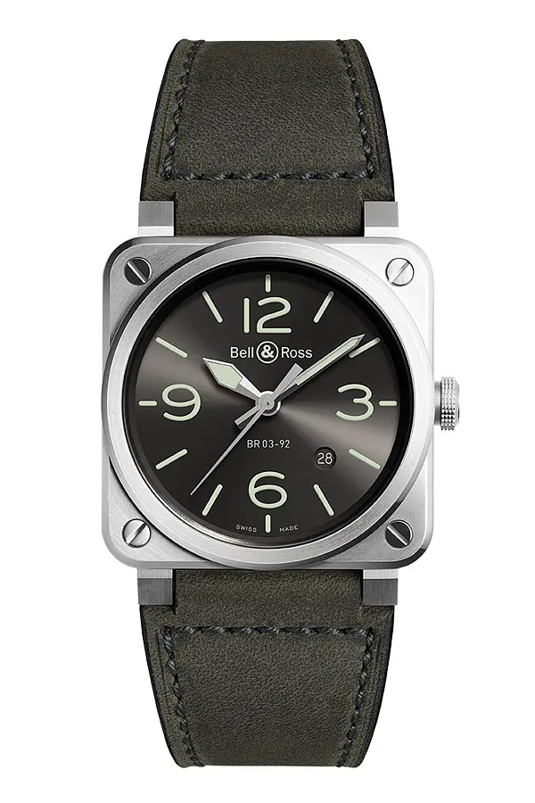 Bell & Ross BR 03-92 Grau Lum BR0392-GC3-ST/SCA