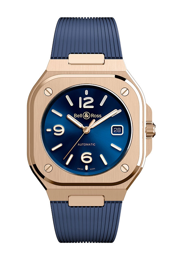 Bell & Ross BR 05 Blau Gold BR05A-BLU-PG/SRB