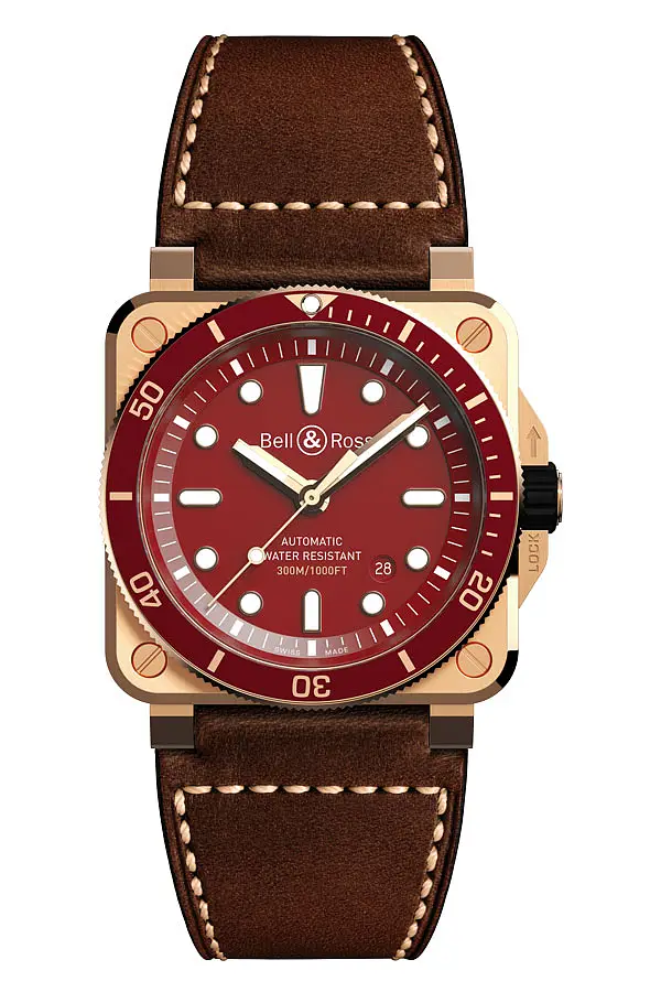Bell & Ross BR 03-92 Taucher Rot Bronze BR0392-D-R-BR/SCA