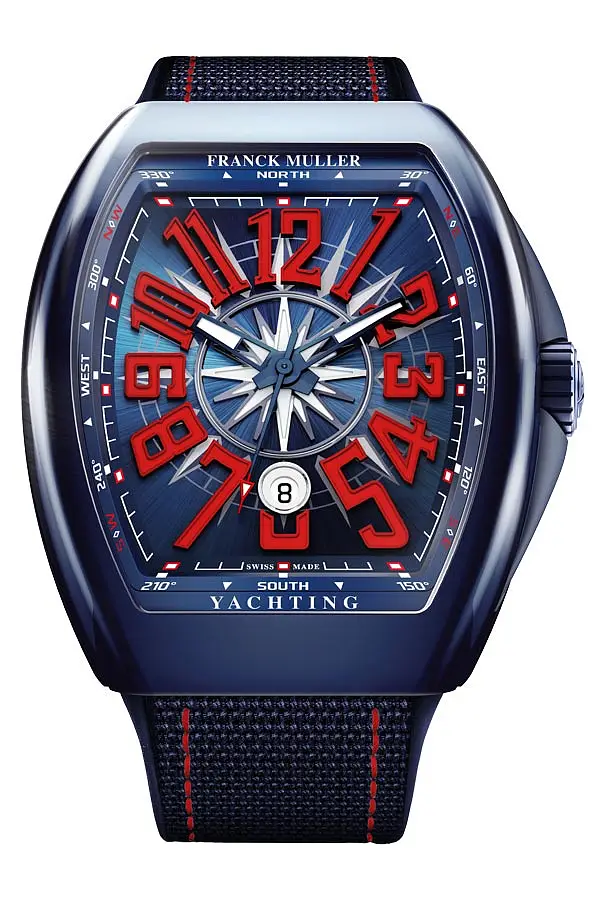 Franck Muller Vanguard Yachting Ceramic V 45 SC DT YACHT CR BL (BL)