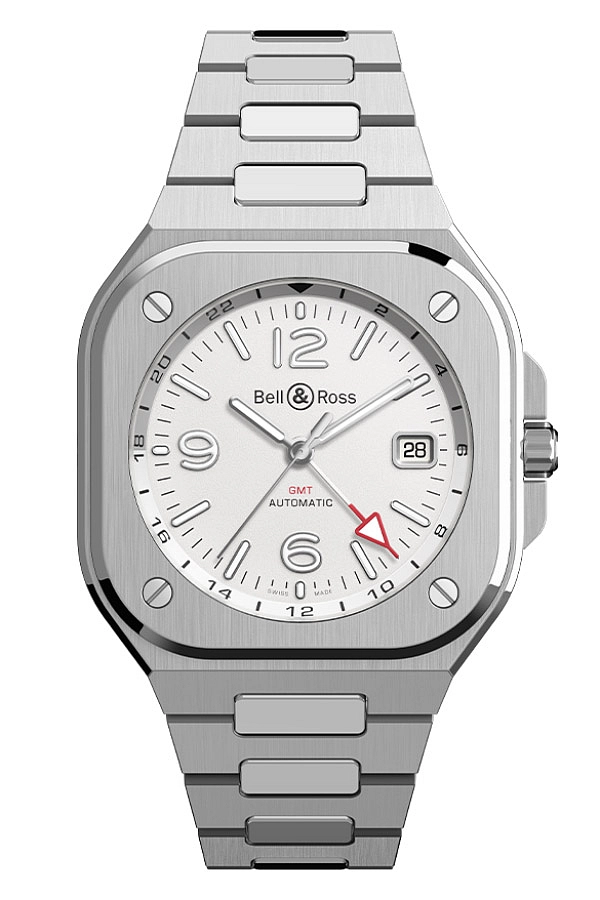 Bell & Ross BR 05 GMT Weiß BR05G-SI-ST/SST