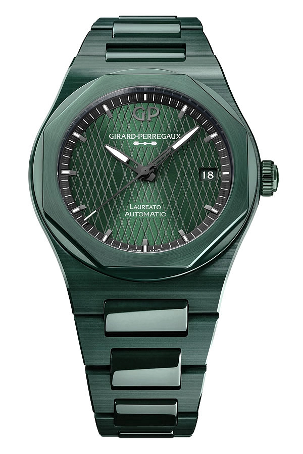 Girard-Perregaux Laureato 42mm Grüner Keramik Aston Martin Edition