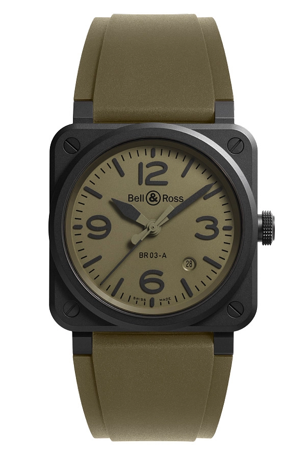 Bell & Ross Neue BR 03 Militärkeramik BR03A-MIL-CE/SRB