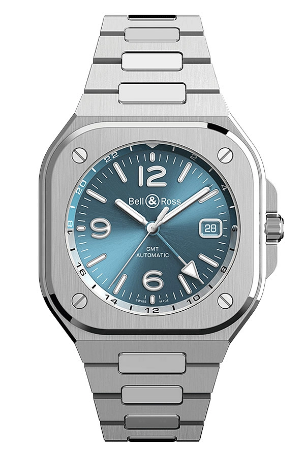 Bell & Ross BR-05 GMT Himmelblau BR05G-PB-ST/SST