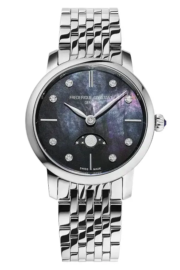Frederique Constant Slimline Damen Mondphase FC-206MPBD1S6B