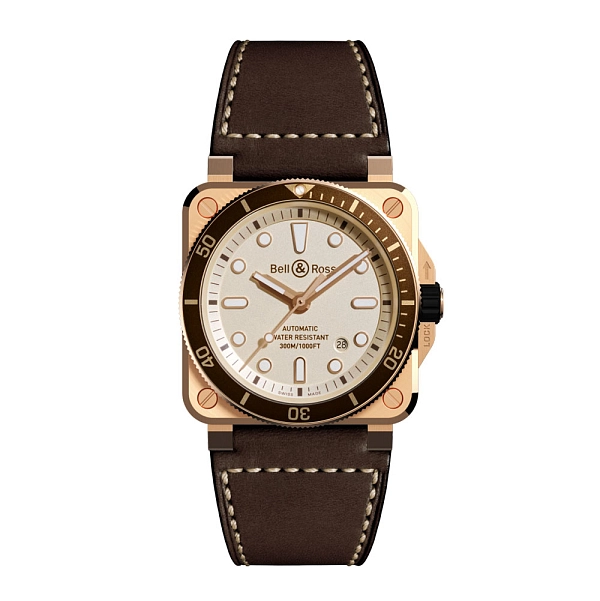 Bell & Ross Diver Weiß Bronze BR0392-D-WH-BR/SCA