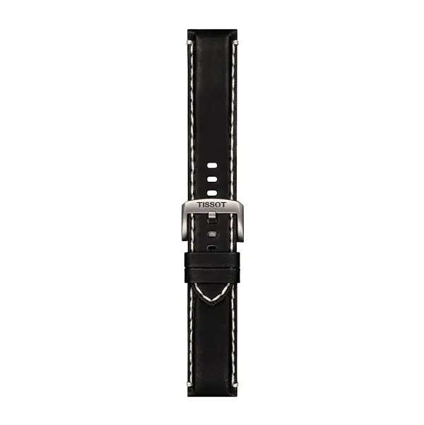 Schwarzes Tissot Lederarmband 22 mm T852.044.982