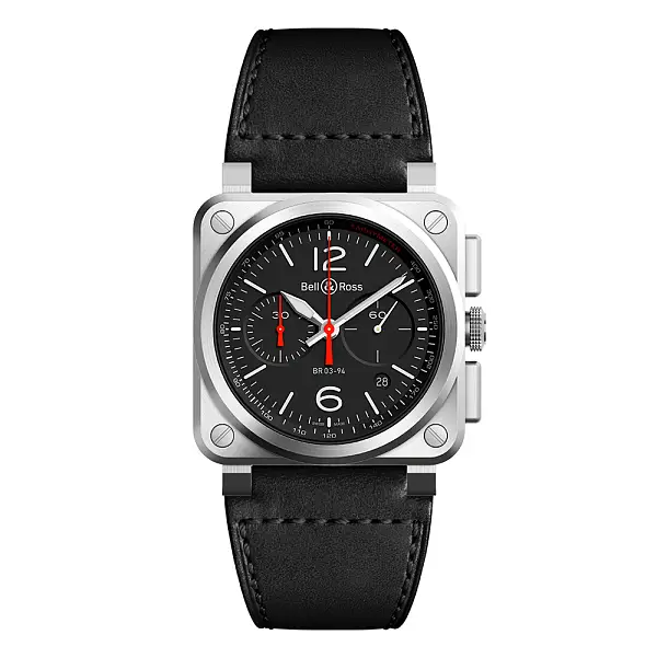 Bell & Ross Schwarzer Stahl BR0394-BLC-ST/SCA