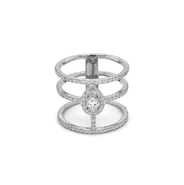 Goldring mit Diamanten