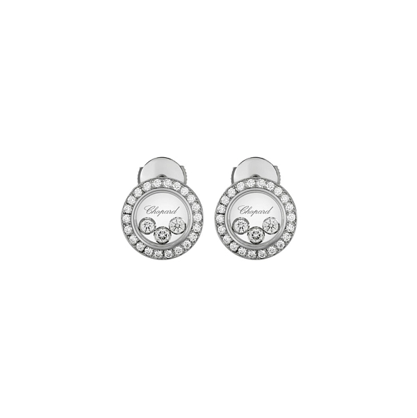 Gold-Ohrringe Chopard Happy Diamonds 83A018-1201