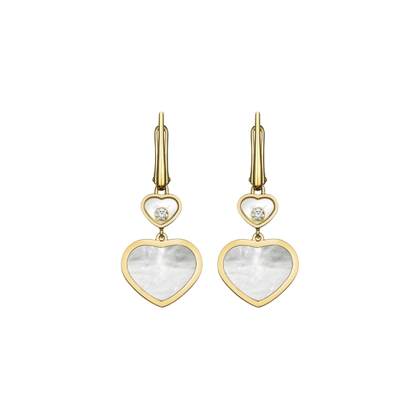 Gold-Ohrringe Chopard Happy Hearts 837482-0310