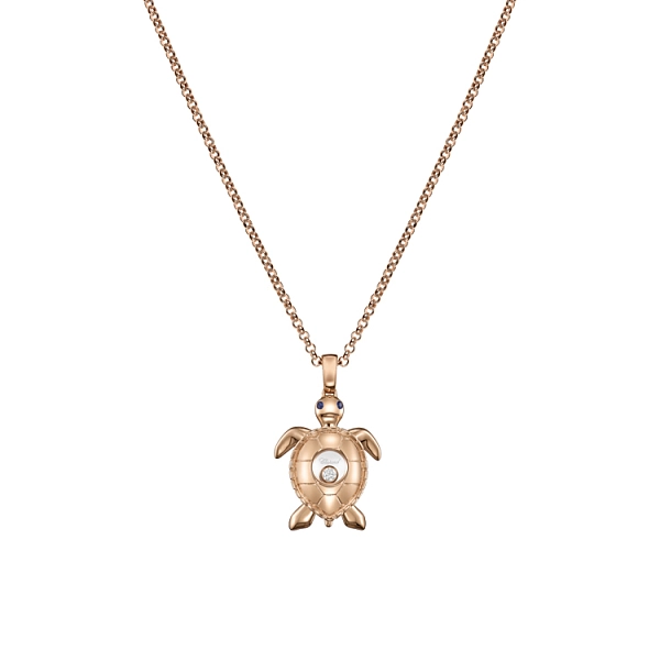 Gold Chopard Happy Diamonds Schildkröte Halskette 79A187-5001