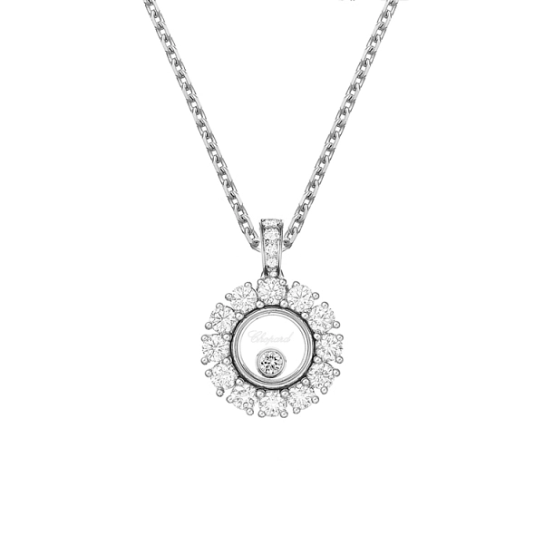 Gold Chopard Happy Diamonds Halskette 79A609-1001