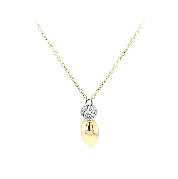 Halskette mit Zirkonias in Gold