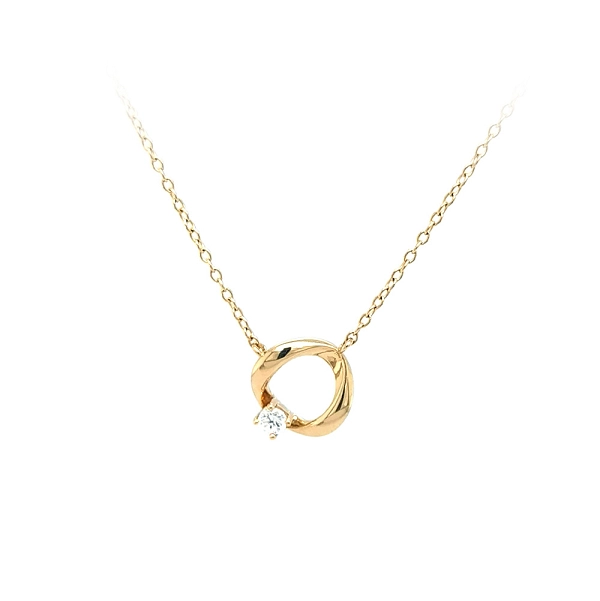 Gold-Halskette mit Zirkon