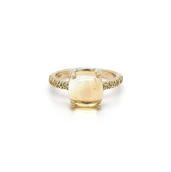 Goldring mit Citrin