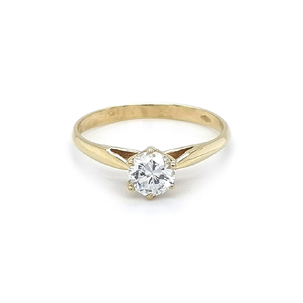 Gold Verlobungsring mit Zicron