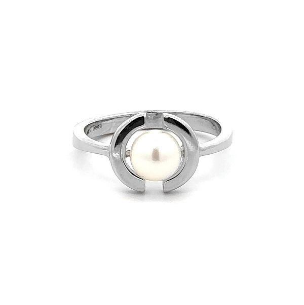 Ring mit Weißgoldperle