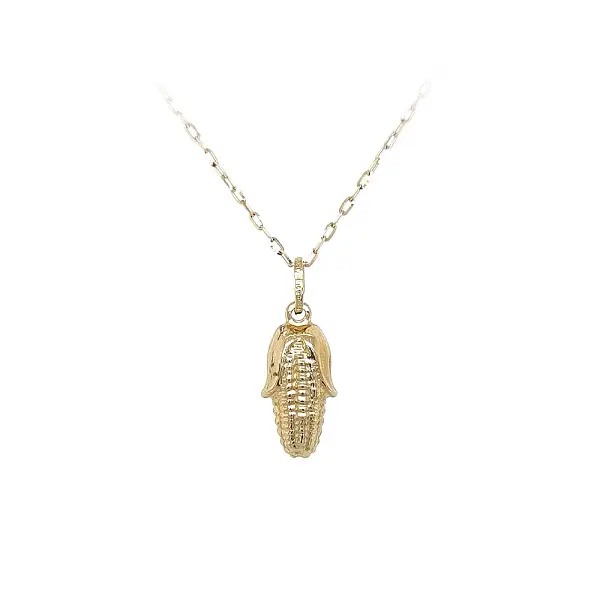 Goldener Maisohr-Anhänger