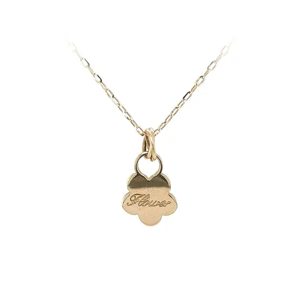 Zeitloser Anhänger mit Blumenmotiv