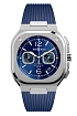 Bell & Ross BR 05 Chrono Stahlblau BR05C-BLU-ST/SRB