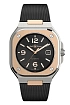 Bell & Ross BR 05 Schwarzer Stahl & Gold BR05A-BL-STPG/SRB