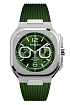 Bell & Ross BR 05 Chrono Grüner Stahl BR05C-GN-ST/SRB