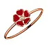 Gold Chopard Happy Hearts Blumen Armband 85A085-5803