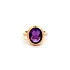 Goldring mit ovalem Amethyst