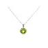 Eleganter Anhänger aus 18 kt Weißgold mit Peridot 1,90 ct